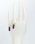 Lapiz Lazuli hoops