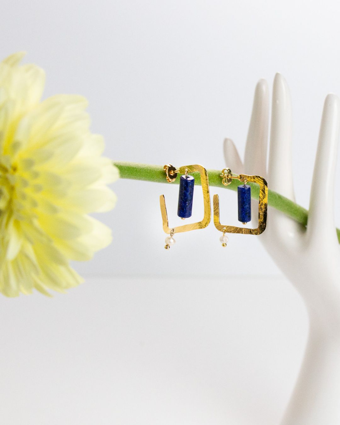 Lapiz Lazuli square earrings