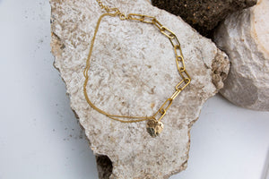 Pyrite Heart Choker Necklace