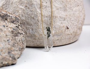 Pyrite Crystal Necklace