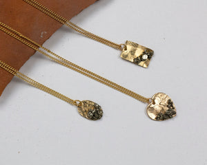 Pyrite Heart Necklace