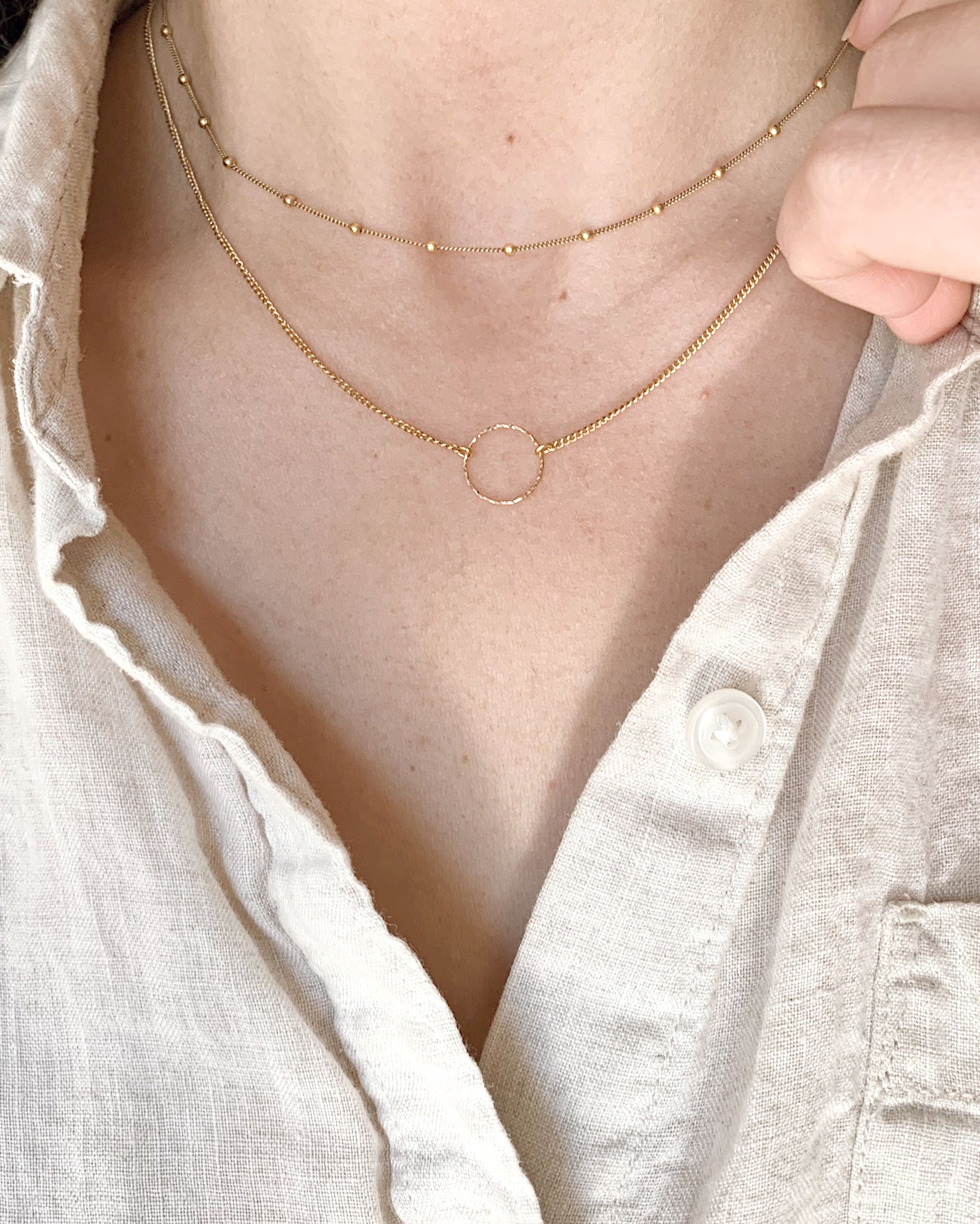 Fine Circle Necklace