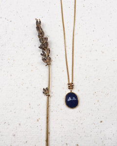 Stone & Beads Blue Agate Necklace