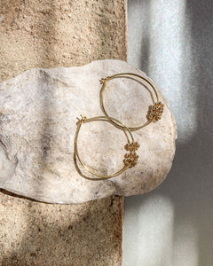3 Flowers hoops